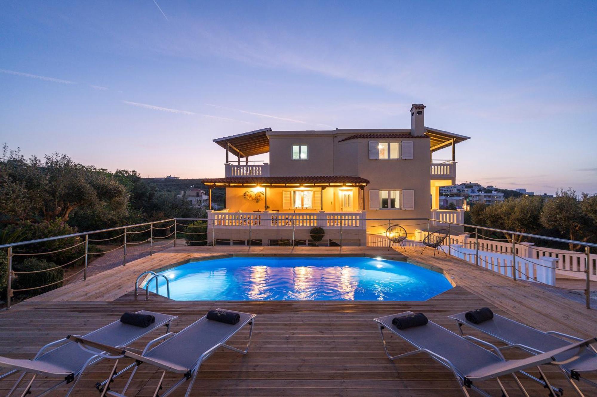 Casa De Philippe With Unique Seaview 2' From Beach Agia  外观 照片